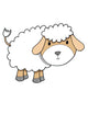 Floofy Little Lambie Lamb Wall Decal