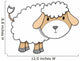 Floofy Little Lambie Lamb Wall Decal