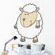 Cute Little Baby Sheep Wall Decal