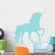 Unicorn Silhouettes Light Blue Wall Decal