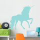 Unicorn Silhouettes Light Blue Wall Decal