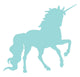Unicorn Silhouettes Light Blue Wall Decal
