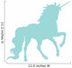 Unicorn Silhouettes Light Blue Wall Decal