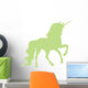 Unicorn Silhouettes Lime Green Wall Decal