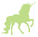 Unicorn Silhouettes Lime Green Wall Decal