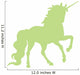 Unicorn Silhouettes Lime Green Wall Decal