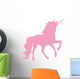 Light Pink Prancing Unicorn Wall Decal