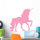 Light Pink Prancing Unicorn Wall Decal