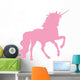 Light Pink Prancing Unicorn Wall Decal