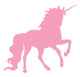 Light Pink Prancing Unicorn Wall Decal