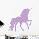 Lavender Prancing Unicorn Silhouette Wall Decal