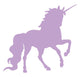 Lavender Prancing Unicorn Silhouette Wall Decal