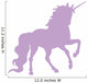 Lavender Prancing Unicorn Silhouette Wall Decal