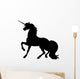 Unicorn Silhouettes Black Wall Decal