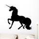 Unicorn Silhouettes Black Wall Decal