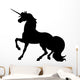 Unicorn Silhouettes Black Wall Decal