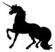 Unicorn Silhouettes Black Wall Decal