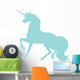 Unicorn Silhouettes Light Blue Wall Decal