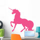 Unicorn Silhouette Hot Pink Wall Decal