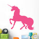 Unicorn Silhouette Hot Pink Wall Decal