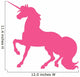 Unicorn Silhouette Hot Pink Wall Decal