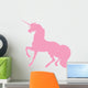 Fancy Unicorn Silhouette Pink Wall Decal