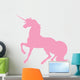 Fancy Unicorn Silhouette Pink Wall Decal