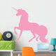 Fancy Unicorn Silhouette Pink Wall Decal