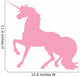 Fancy Unicorn Silhouette Pink Wall Decal