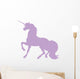 Fancy Unicorn Silhouettes Lavender Wall Decal