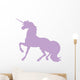 Fancy Unicorn Silhouettes Lavender Wall Decal