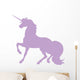 Fancy Unicorn Silhouettes Lavender Wall Decal