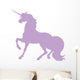 Fancy Unicorn Silhouettes Lavender Wall Decal