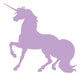 Fancy Unicorn Silhouettes Lavender Wall Decal