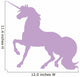 Fancy Unicorn Silhouettes Lavender Wall Decal