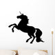 Unicorn Silhouettes Black Wall Decal