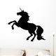 Unicorn Silhouettes Black Wall Decal
