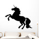 Unicorn Silhouettes Black Wall Decal
