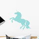 Unicorn Silhouettes Light Blue Wall Decal