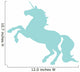 Unicorn Silhouettes Light Blue Wall Decal