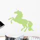 Rearing Unicorn Lime Green Wall Decal