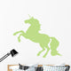 Rearing Unicorn Lime Green Wall Decal