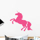 Rearing Hot Pink Unicorn Wall Decal
