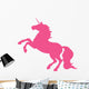 Rearing Hot Pink Unicorn Wall Decal