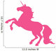 Rearing Hot Pink Unicorn Wall Decal