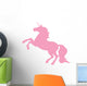 Rearing Pink Unicorn Wall Decal