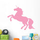Rearing Pink Unicorn Wall Decal