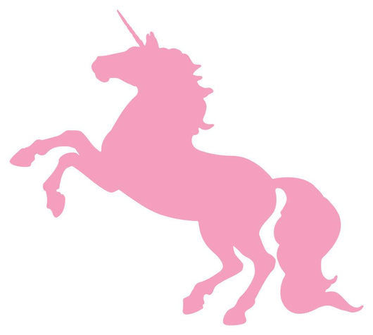 Rearing Pink Unicorn Wall Decal