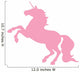 Rearing Pink Unicorn Wall Decal