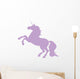 Rearing Lavender Unicorn Wall Decal